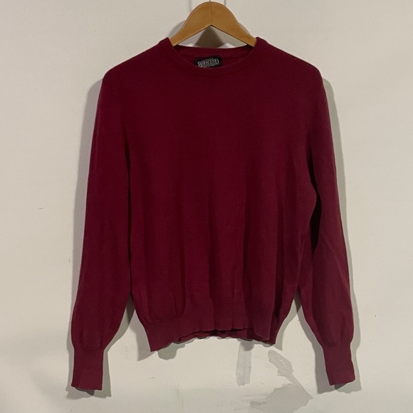 vintage Sweaters - Vintage lands end Classic Red crewneckSweater